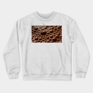 many temporary frothy brown coffee bubbles Crewneck Sweatshirt